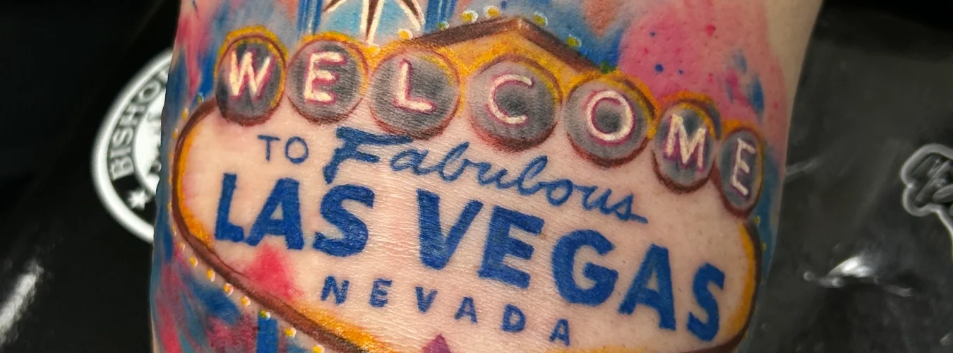 Welcome To Las Vegas Sign Tattoos by Legendary Tattoo Welcome To Las Vegas Sign Tattoo by Legendary Tattoos Las Vegas