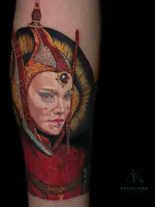 Padme Star war Tattoo by Legendary Tattoos in Las Vegas