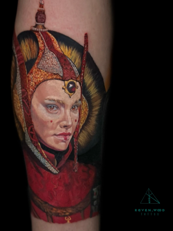 Padme Star war Tattoo by Legendary Tattoos in Las Vegas